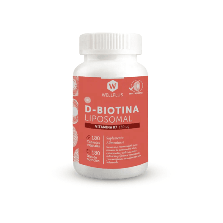 D Biotina Liposomal 180 Cápsulas