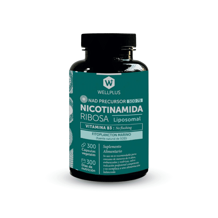 Nicotinamida Ribosa Liposomal con SOD 300 cápsulas