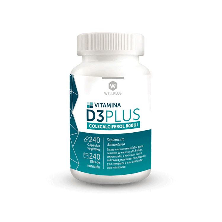 Vitamina D3 Plus Colecalciferol 240 cápsulas
