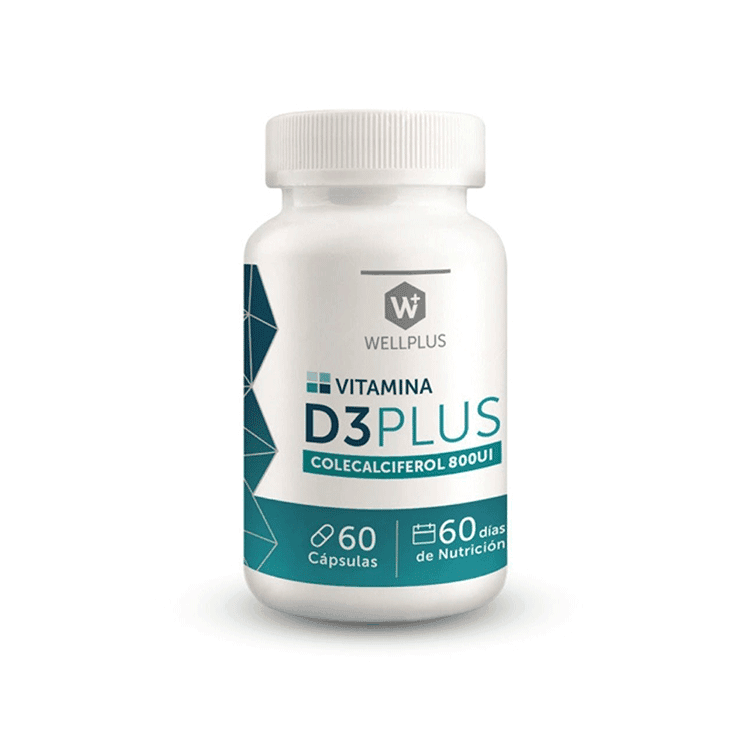 Vitamina D3 Plus Colecalciferol 60 cápsulas