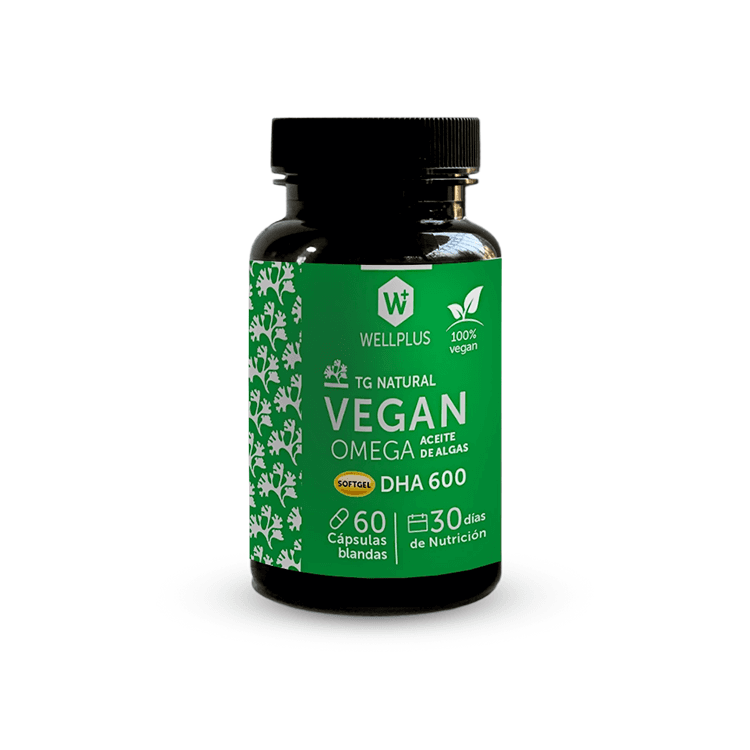 Thumbnail para Vegan Omega 600 DHA-600 60 Cápsulas