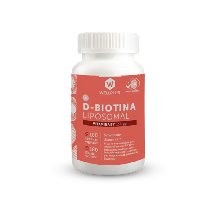 Thumbnail para D Biotina Liposomal 180 Cápsulas